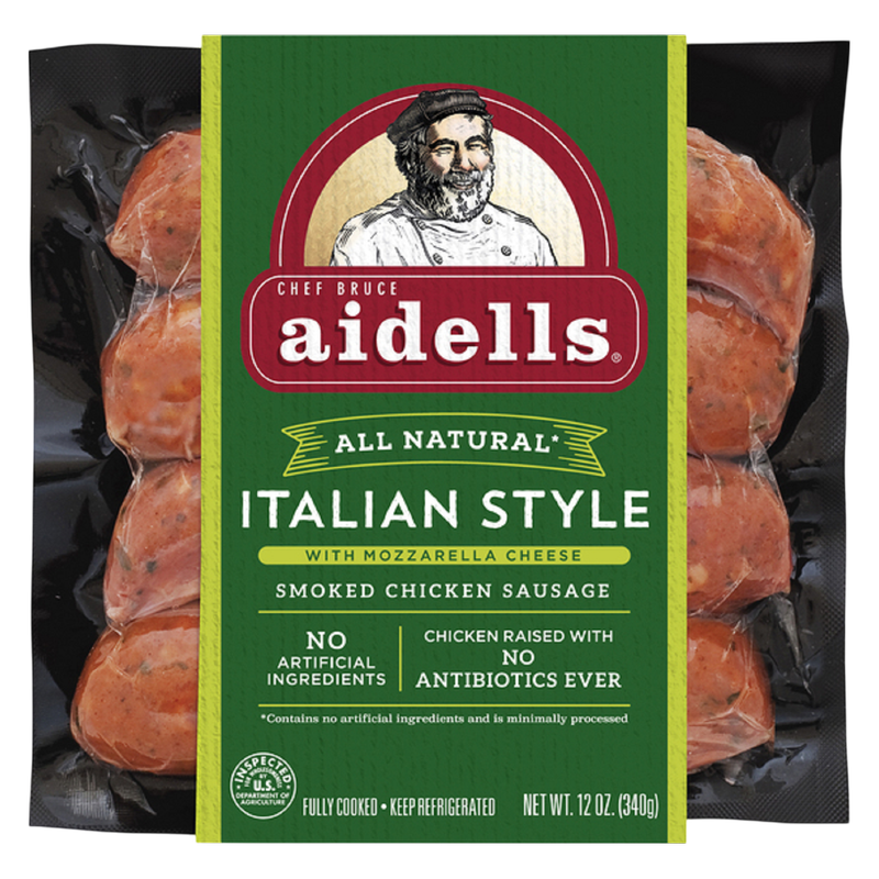 Aidell's Italian Style Chicken Sausage with Mozzarella Cheese - 12oz