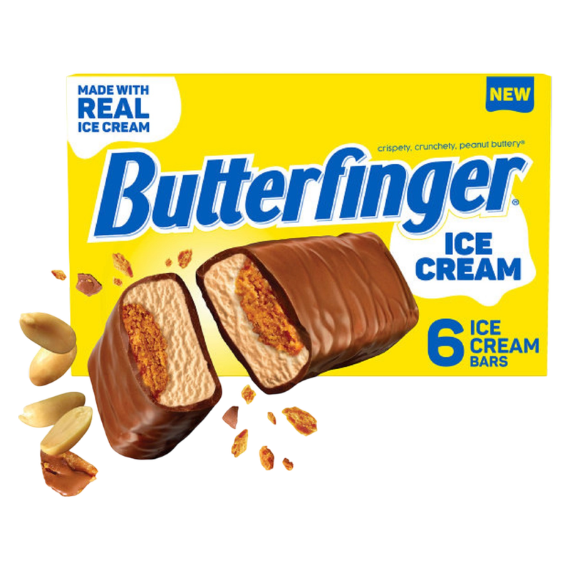 Butterfinger Ice Cream Bars, 6ct
