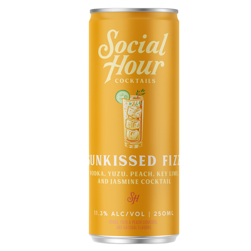 Social Hour Cocktails Sunkissed Fizz 4pk 250ml (22.6 Proof)