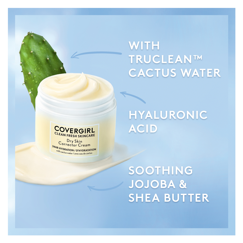 Covergirl Clean Fresh Skincare Dry Skin Corrector Cream 2oz