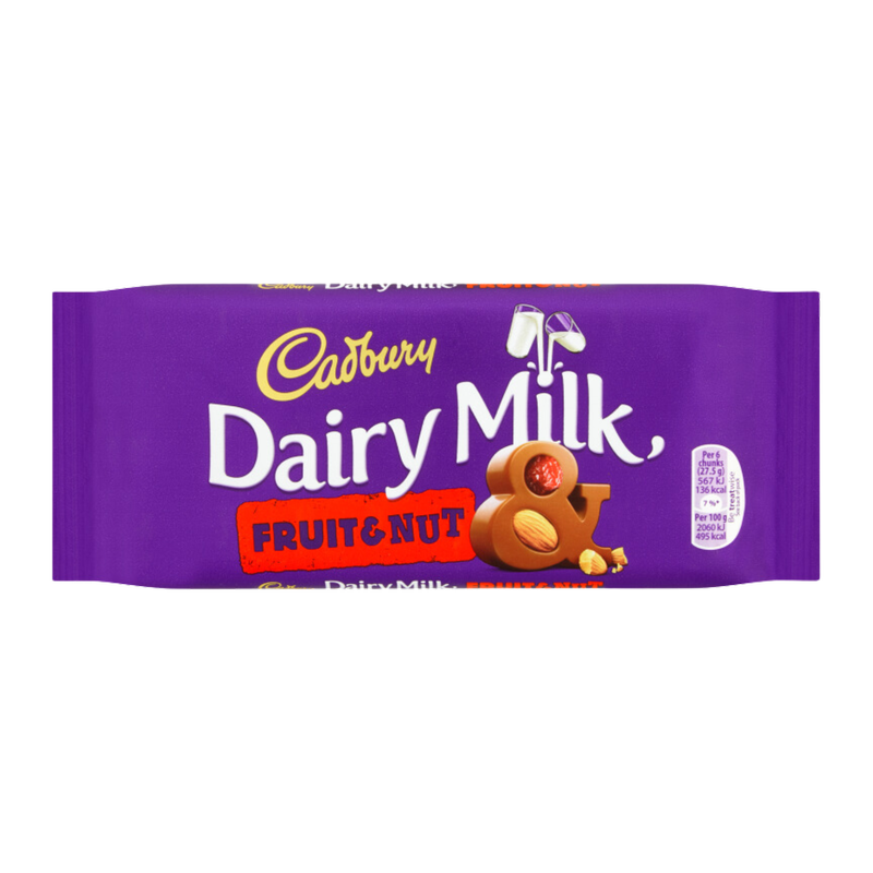Cadbury Dairy Milk Fruit & Nut, 110g