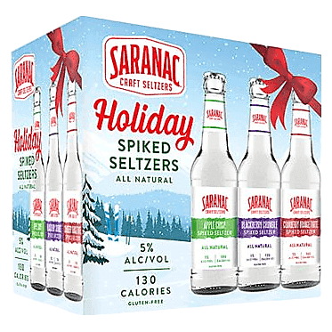 Saranac Holiday Spiked Seltzers Variety Pack 12pk 12oz Btl