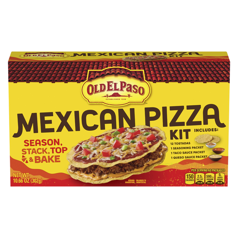 Kit para pizza mexicana Old El Paso 10.66 oz