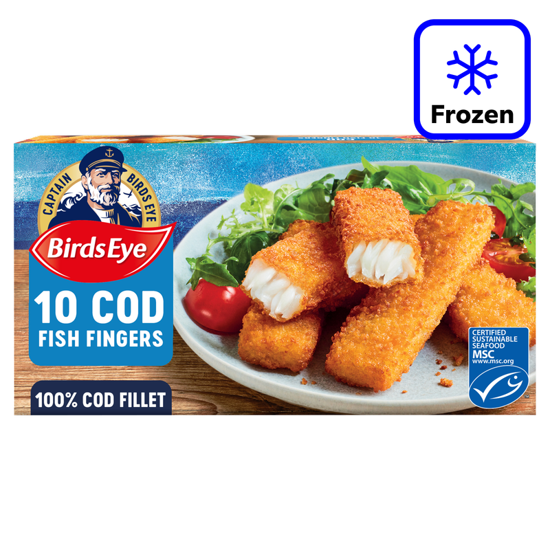 Birds Eye 10 Cod Fish Fingers, 280g
