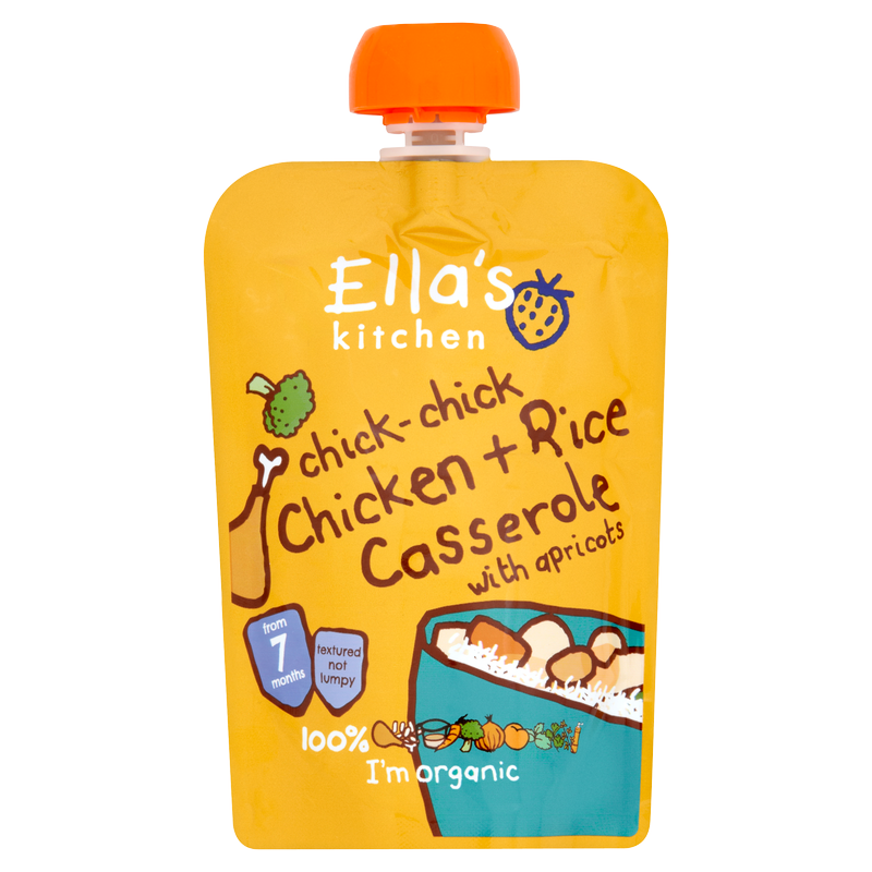 Ella's Kitchen Organic Chicken Casserole & Rice 7m+, 130g