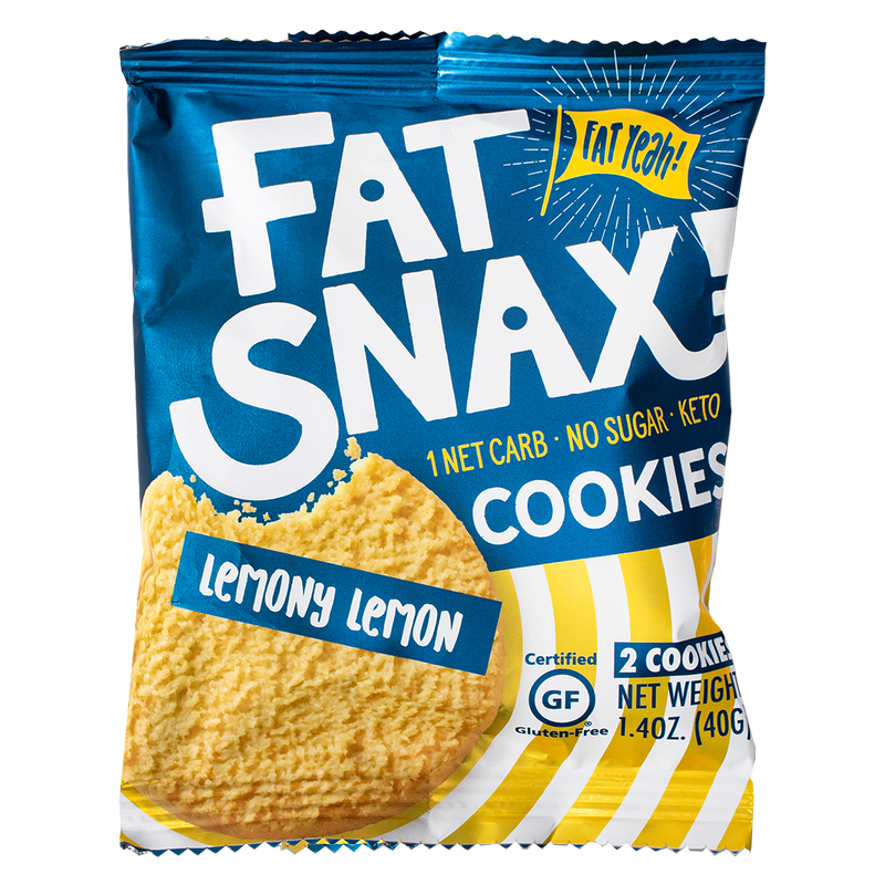 Fat Snax Lemony Lemon Cookies 2pk 1.4oz