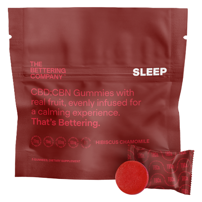 The Bettering Company Hibiscus Chamomile Thyme Sleep CBD & CBN Gummies - 5 Pack