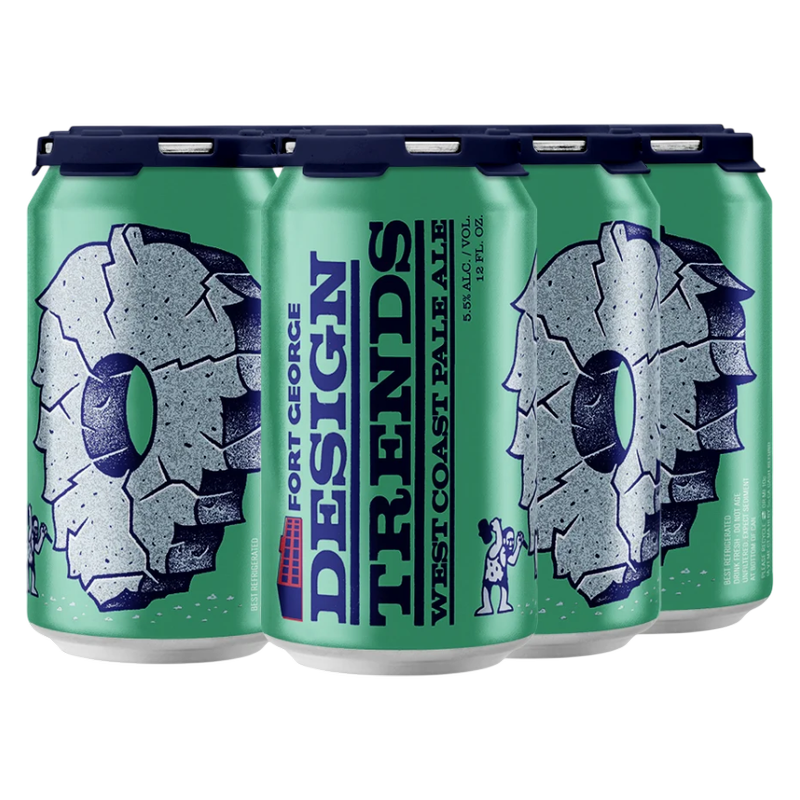 Fort George Design Trends West Coast Pale Ale, paquete de 6 latas