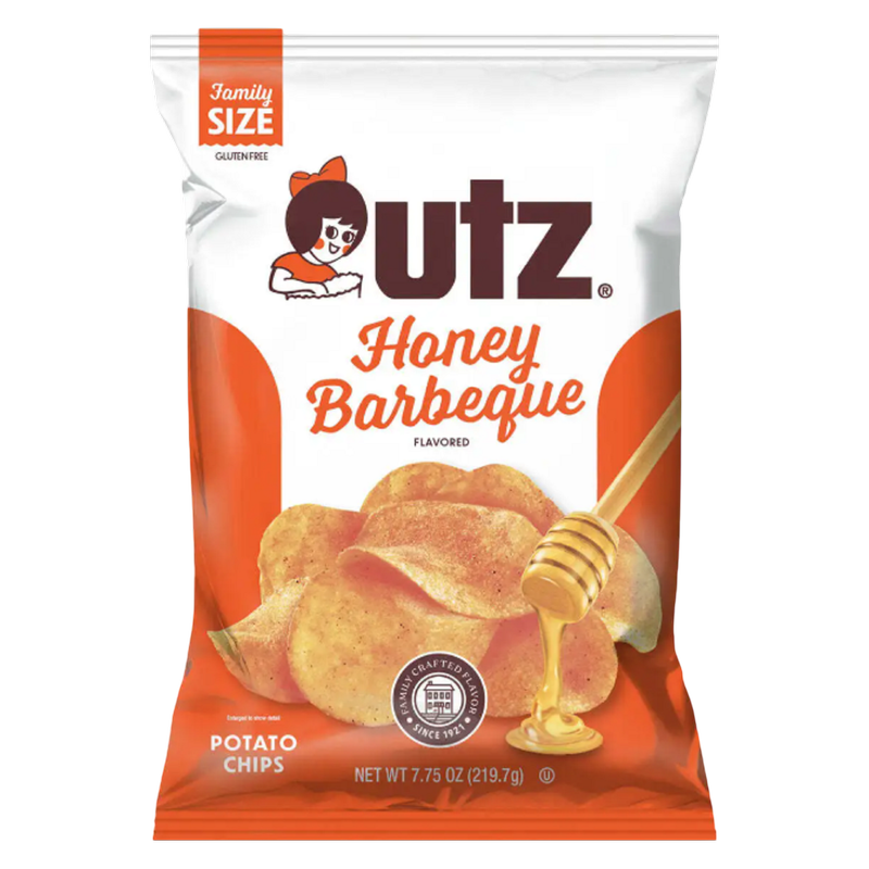 Utz Potato Chips Honey BBQ, 7.75 oz