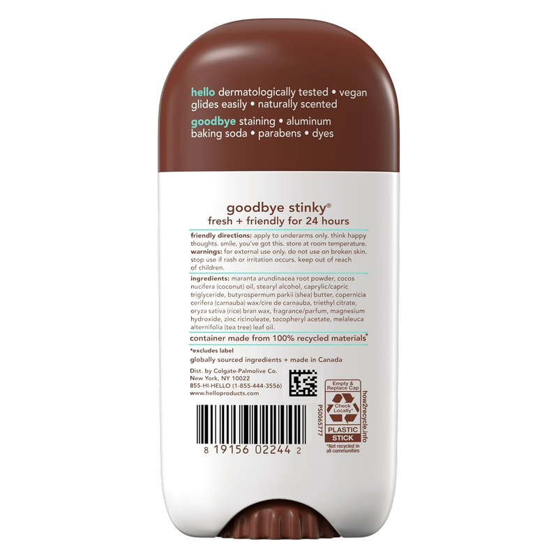 hello Sweet Coconut Deodorant with Shea Butter, 2.6oz