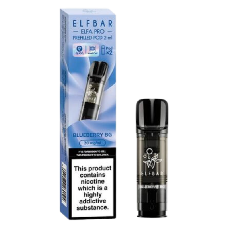 Elf Bar Elfa PRO Prefilled Vape Pods Blueberry Bubblegum 20mg/ml, 2ml