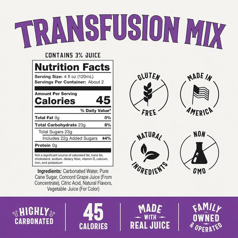 Owen's Transfusion 4pk 240ml Can