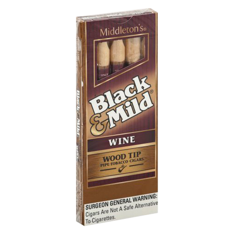 Black & Mild Wine Wood Tip Cigarillos 5ct