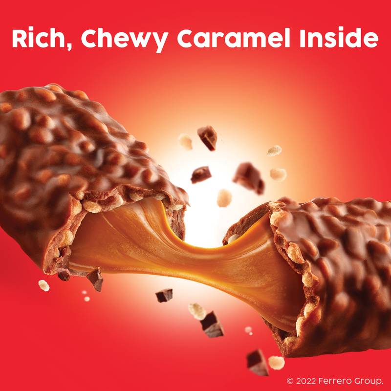 100 Grand, Crispy Milk Chocolate with Caramel, 3 piece Share Pack Candy Bars, 2.2 oz
