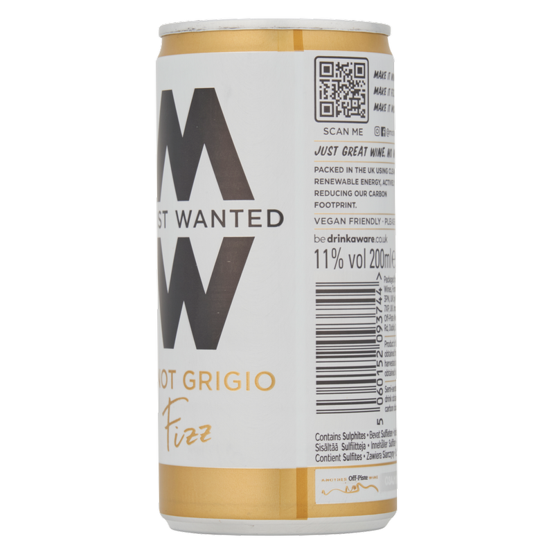 Most Wanted Sparkling Pinot Grigio Sparkling, 200ml