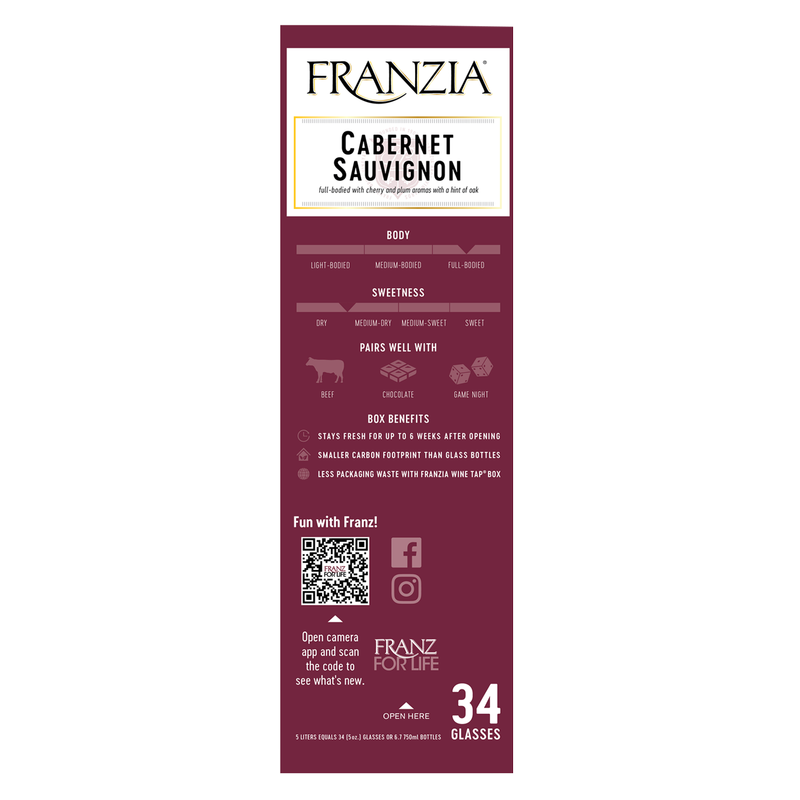 Franzia Cabernet Sauvignon 5L Box