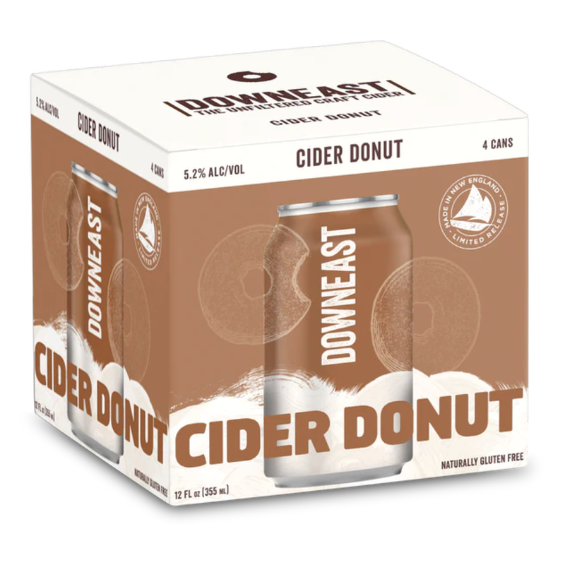 Downeast Cider Donut 4pk 12oz Can 5% ABV Limited Release