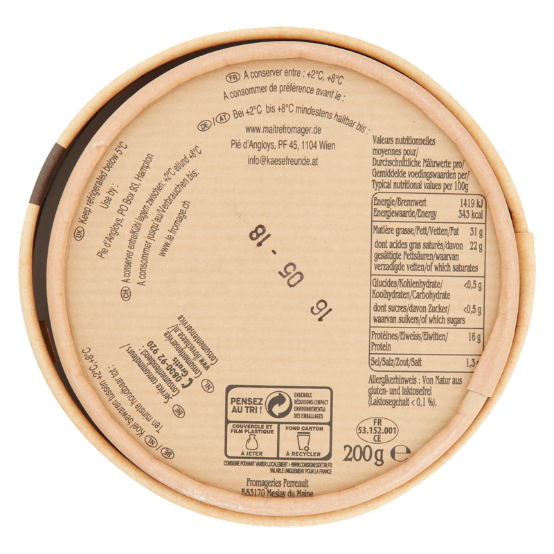 Pie D'Angloys Fromage, 200g