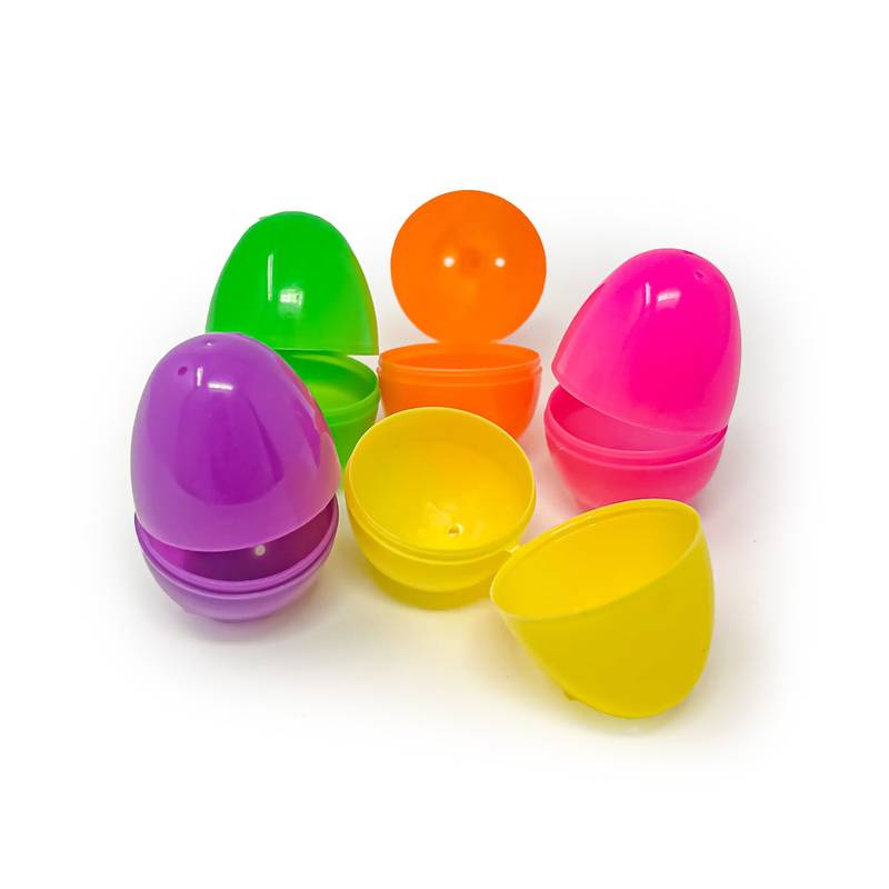 Plastic Fillable Easter Eggs 12ct