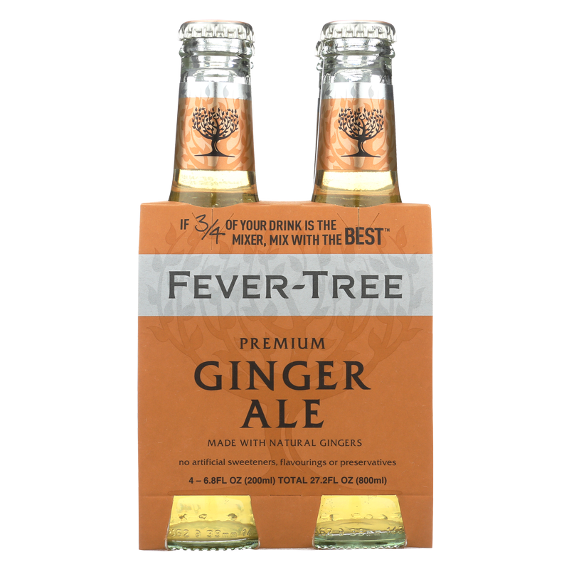 Fever-Tree Ginger Ale 4pk 200ml Btl