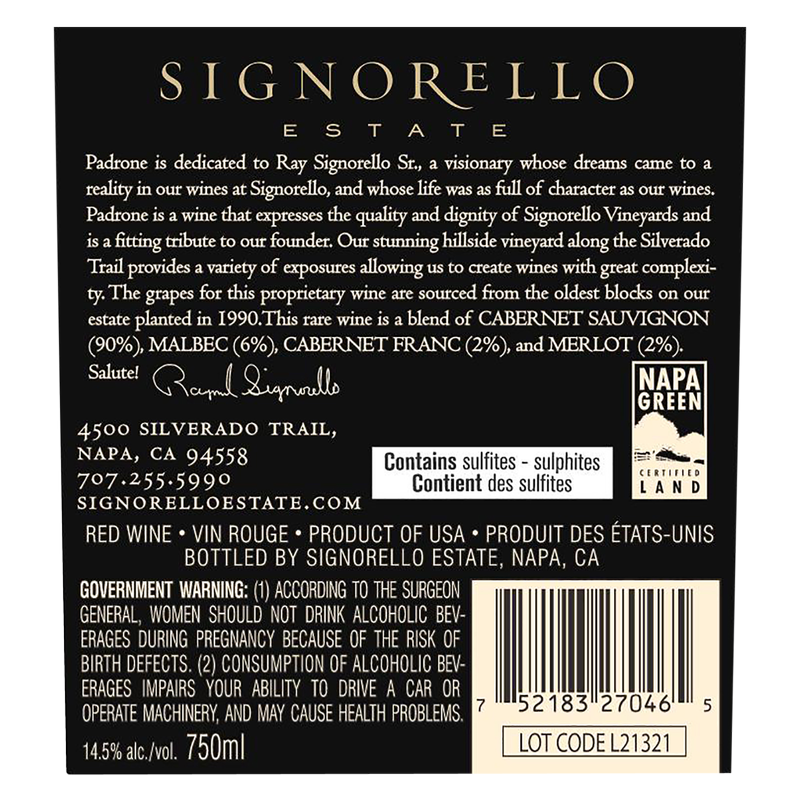 Signorello Padrone Proprietary Red 750ml