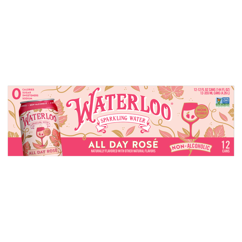 Waterloo All Day Rosé 12pk 12oz Can