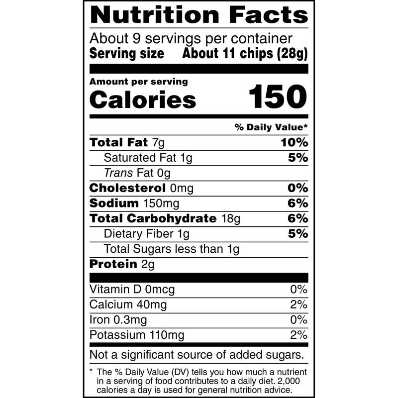 Doritos Simply NKD Nacho Cheese, chips de tortilla, 9.25 oz