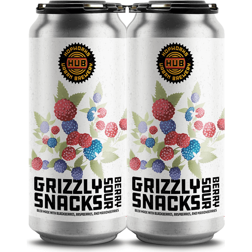 Hopworks Urban Brewery Grizzly Snacks Berry Sour 4pk 16oz Can
