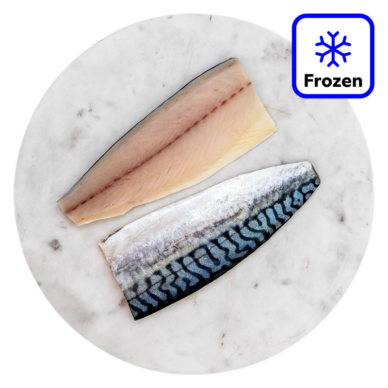 The Fish Society Large Wild Mackerel Fillets - Frozen, 250g