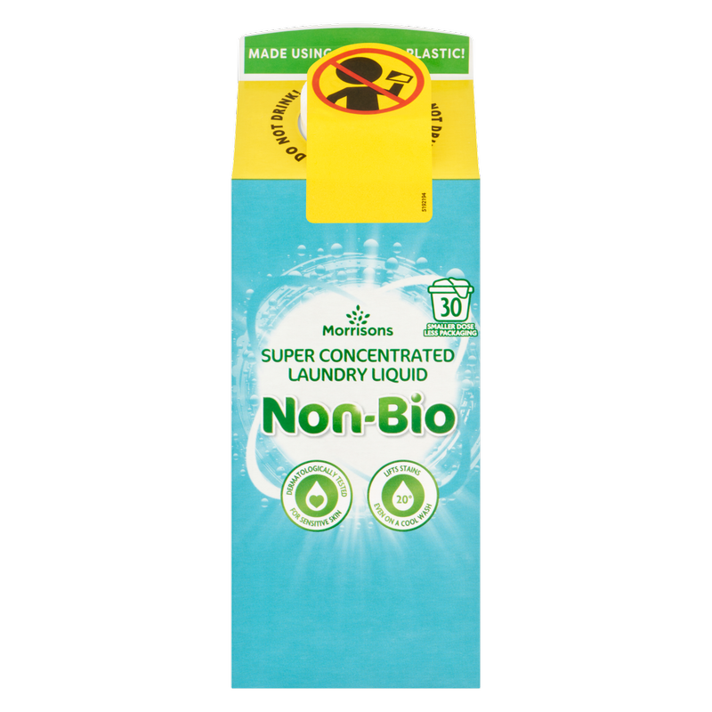 Morrisons Non-Bio Super Concentrated Liquid 30 Washes, 750ml