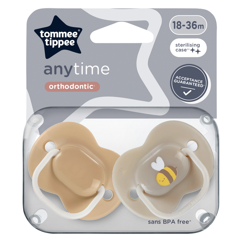 Tommee Tippee 2 Orthodontic Soothers 18-36m, 2pcs