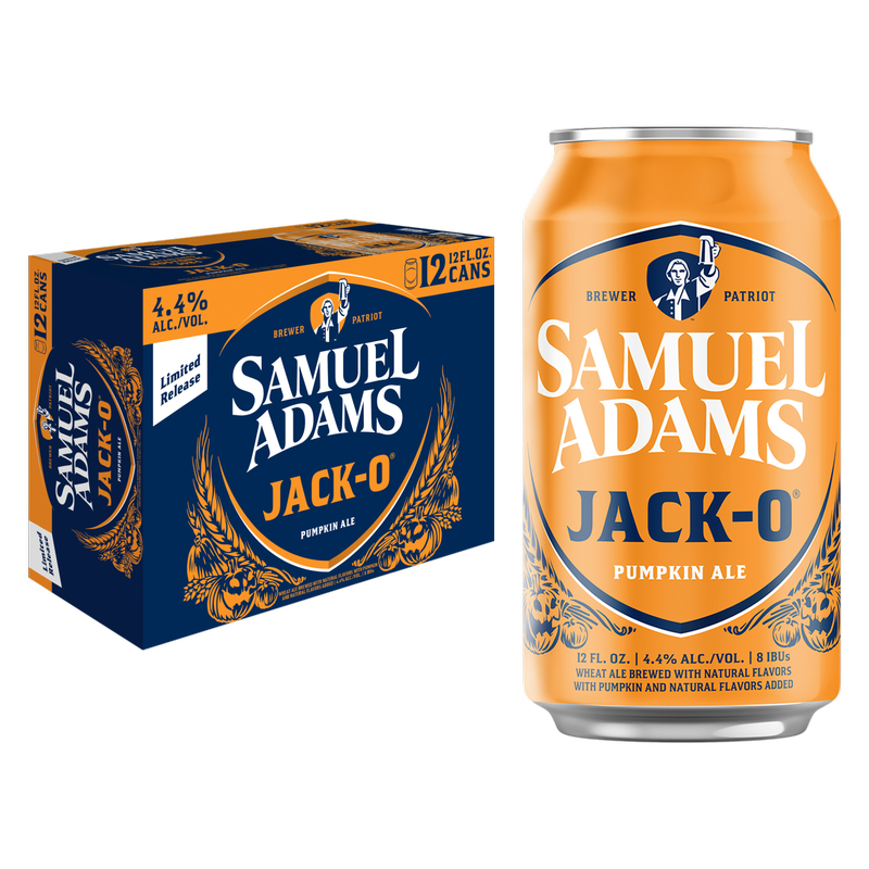 Samuel Adams Jack-O Pumpkin Ale 12oz 12pk Can 4.5% ABV