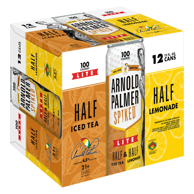 Arnold Palmer Spiked Half & Half Lite Beer 12pk 12oz Can 4.5% ABV