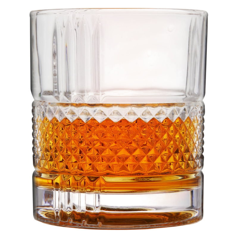 Viski Revolve Crystal Rocks Glass