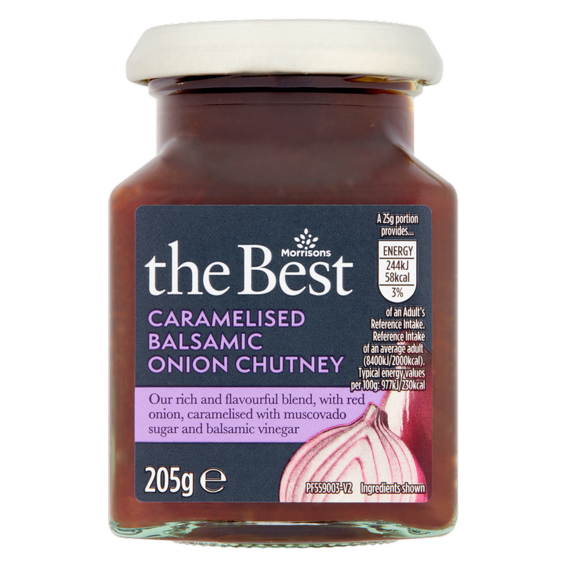 Morrisons The Best Caramelised Balsamic Onion Chutney, 205g