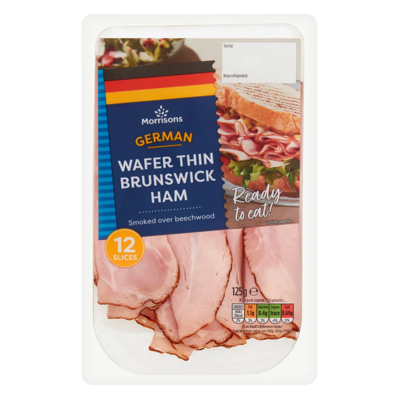 Morrisons Wafer Thin Brunswick Ham, 125g