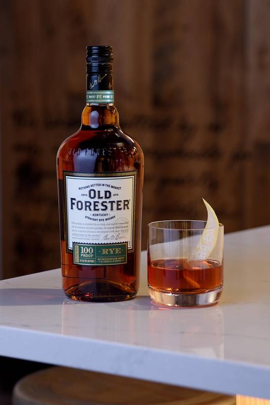 Old Forester Kentucky Straight Rye Whisky, 750 mL Bottle, 100 Proof