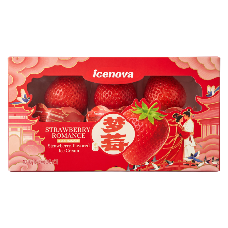 Ice Nova Strawberry Ice Cream Pops 3ct