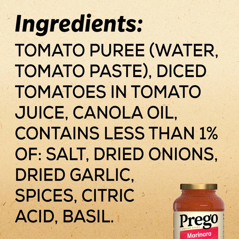 Prego Marinara Pasta Sauce, 23oz. 