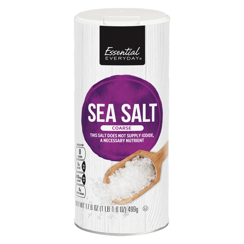 Coarse Sea Salt, 17.6oz. 