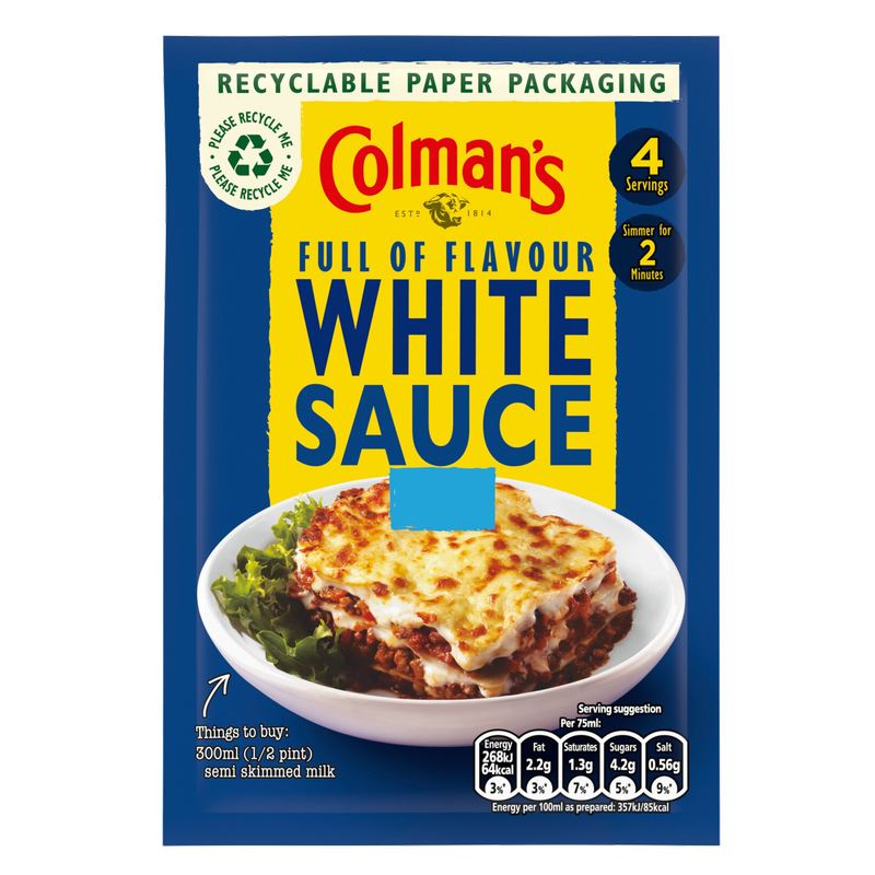 Colman's Pour Over Savoury White Sauce Mix, 25g