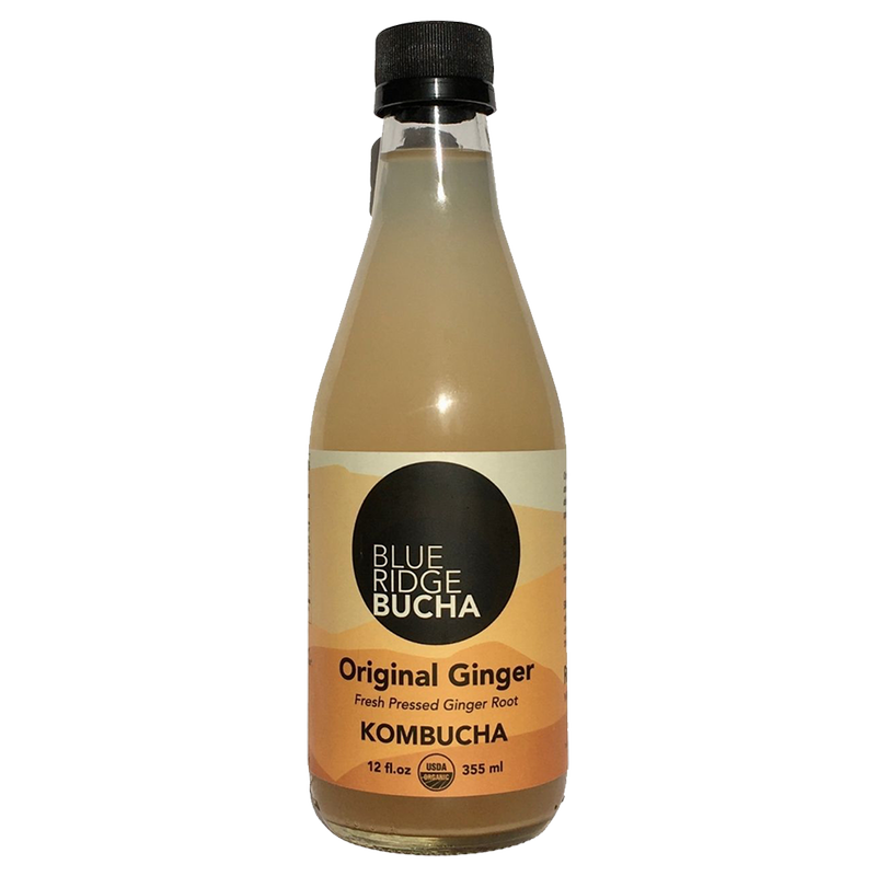 Blue Ridge Bucha Original Ginger Organic Kombucha 12oz