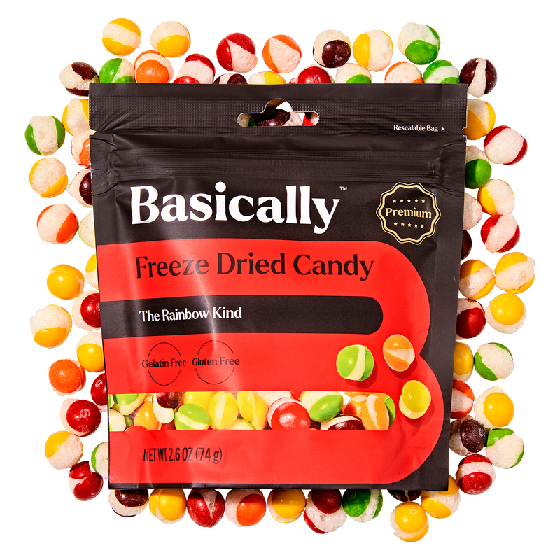 Basically Premium Rainbow Freeze Dried Candy 2.6oz 