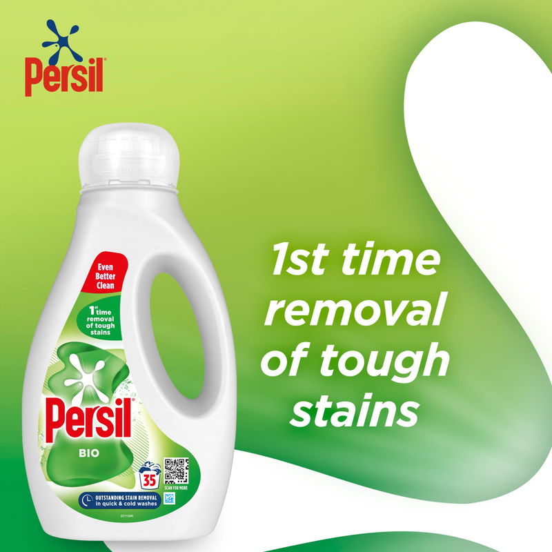 Persil Bio Laundry Liquid 35 Washes, 945ml