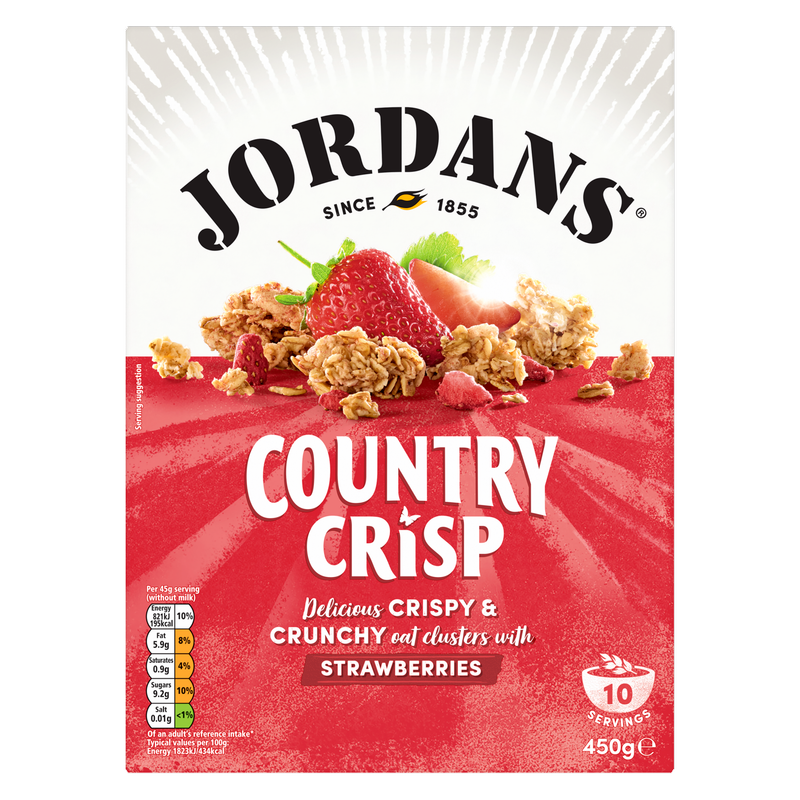 Jordans Country Crisp Cereal Strawberry, 450g