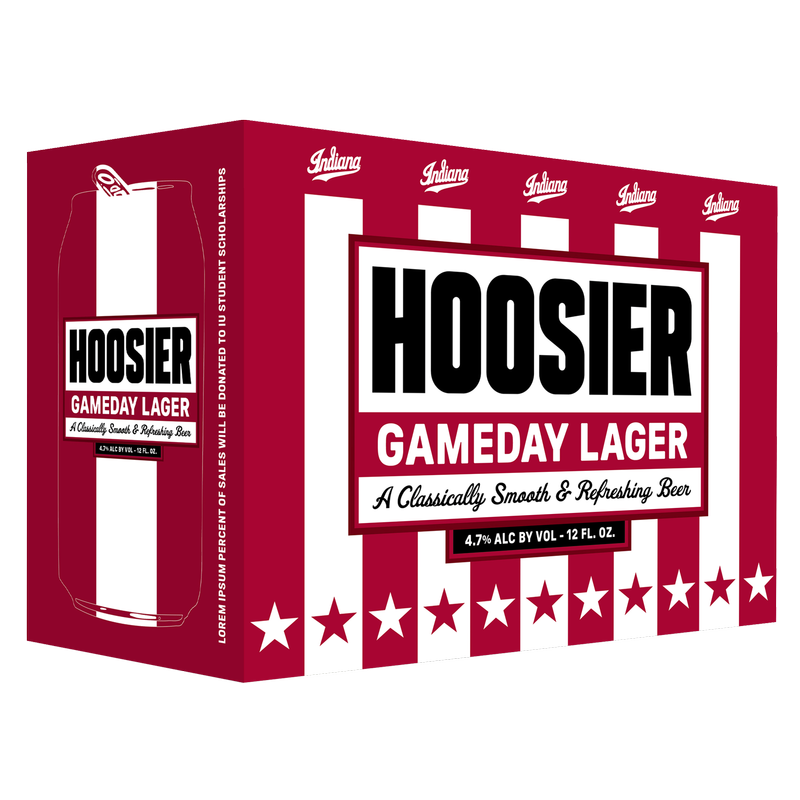 Upland Hoosier Gameday Lager 12pk 12oz Cans 4.7% ABV