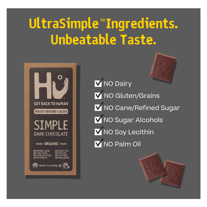 Hu Simple Dark Chocolate Bar 2.1oz