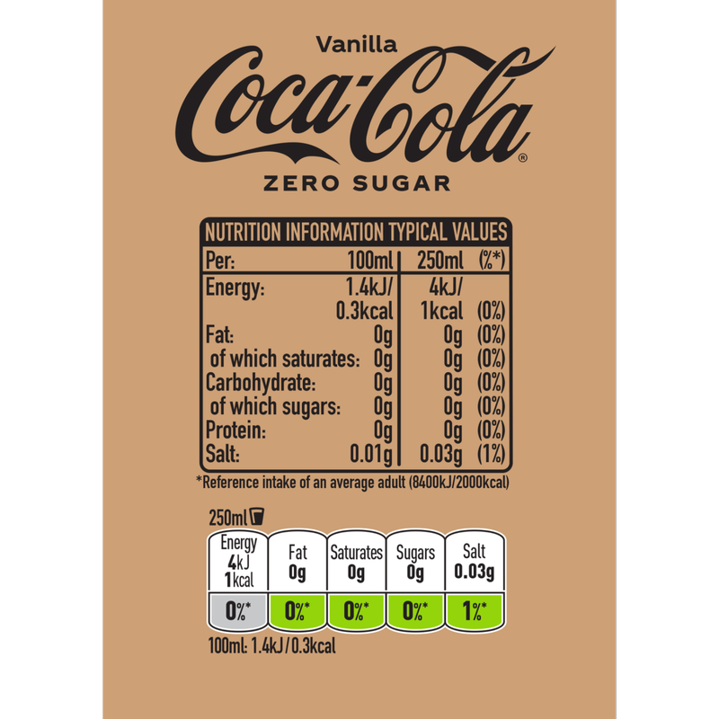 Coca-Cola Zero Vanilla, 500ml