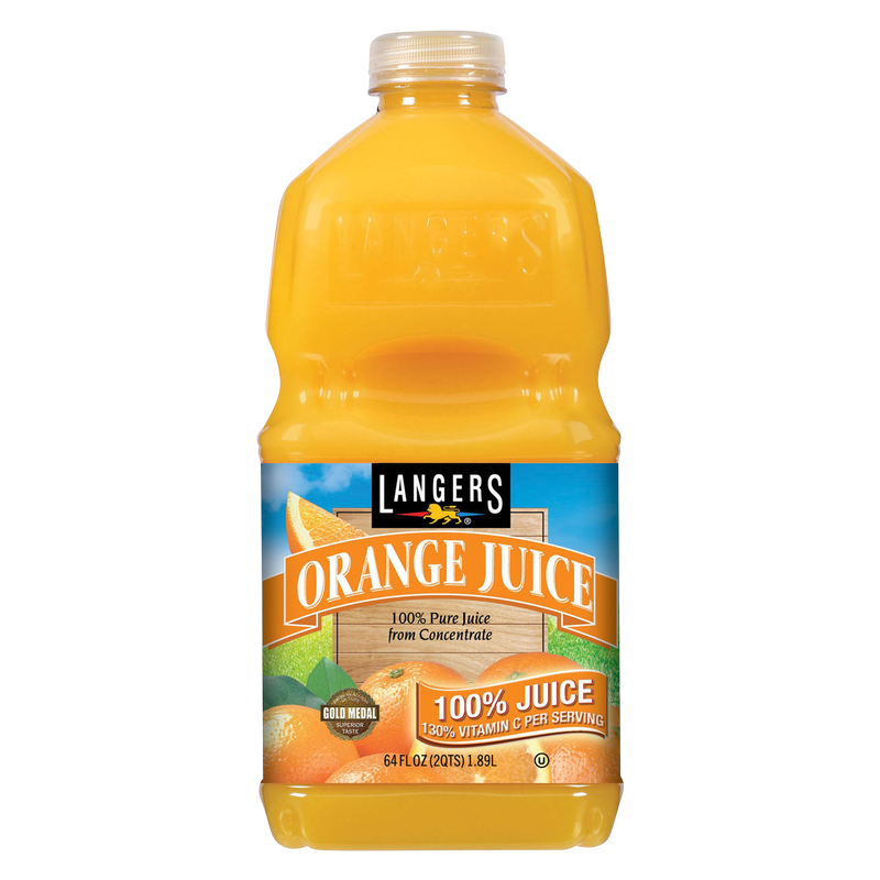 Langers 100% Orange Juice With Vitamin C 64oz
