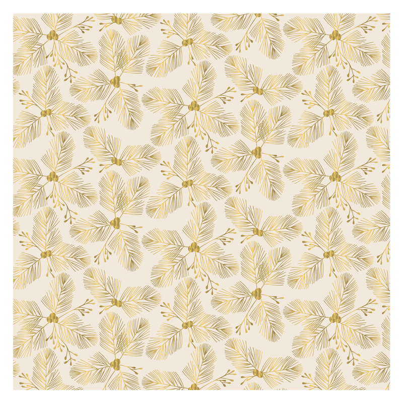 Lustrous Boughs 8' Gift Wrapping Paper